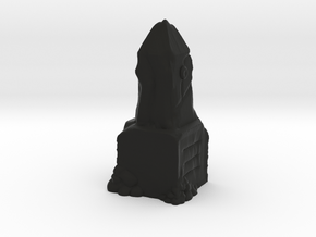 Ancient Dwarven Obelisk (28mm Scale Miniature) in Black Natural Versatile Plastic