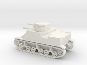 1/87 Scale M3 Medium Tank in White Natural Versatile Plastic