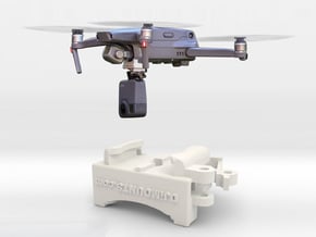 Bottom mount for Dji Mavic 2 (Pro & Zoom) in White Natural Versatile Plastic