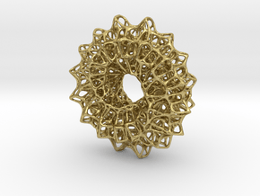 Möbius Net in Natural Brass