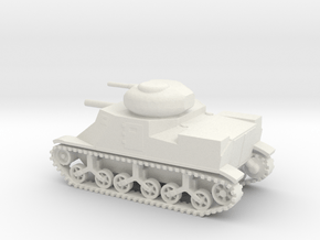 1/100 Scale M3 Grant Medium Tank in White Natural Versatile Plastic