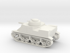 1/87 Scale M3 Lee Medium Tank in White Natural Versatile Plastic