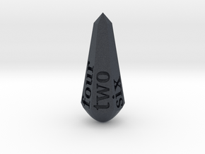 Obelisk dice spelled (d4 or d6) in Black PA12: d6