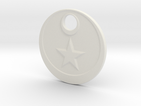 The Star in White Premium Versatile Plastic