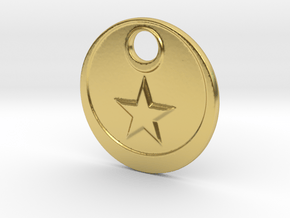The Star in Polished Brass