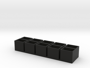 dual long 11x15x14 speaker box qty5 in Black Natural Versatile Plastic