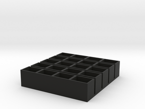 quad short 11x15x14 speaker box qty5 in Black Natural Versatile Plastic