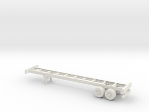40 foot Container Chassis - 1:32scale in White Natural Versatile Plastic