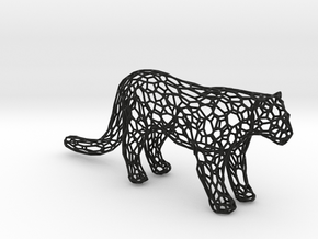 Leopard in Black Natural Versatile Plastic