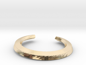 Tree root ring in 14K Yellow Gold: Extra Small