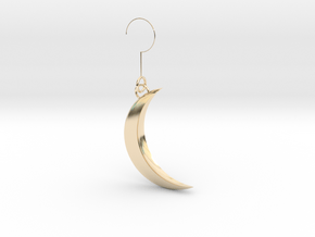 Luna earring in 14K Yellow Gold: Extra Small