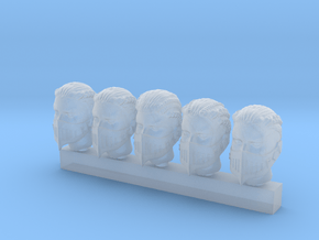 Valkyries Heads (small) in Smooth Fine Detail Plastic
