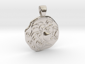 Apollo [pendant] in Rhodium Plated Brass
