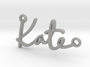 Kate Script First Name Pendant in Aluminum