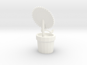 Sunflower Phone Holder in White Processed Versatile Plastic