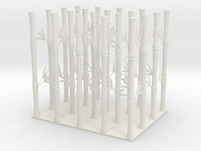 Bamboo Umbrella Stand in White Natural Versatile Plastic