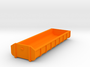 Container Abrollmulde flach 8 Meter 26m³ - mit Hak in Orange Processed Versatile Plastic