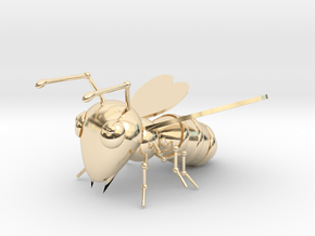 Bee in 14k Gold Plated Brass