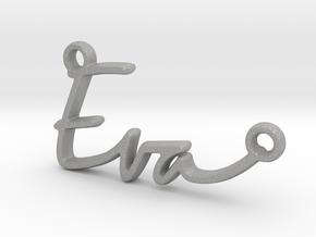 Eva Script First Name Pendant in Aluminum