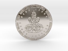 Coin of 9 Virtues Maha Lakshmi in Platinum