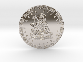 Coin of 9 Virtues Lord Shiva in Platinum