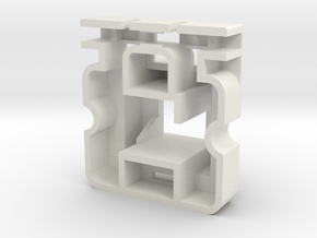 Topre to MX 6u Stabilizer Housing (Left) in White Natural Versatile Plastic