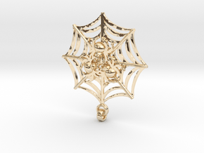 Spider_pendant[1] in 14K Yellow Gold