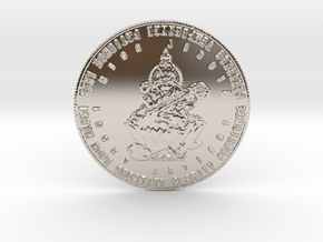 Coin of 9 Virtues Maha Saraswati in Platinum