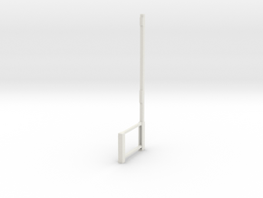 Part A Dressing room stool (for 1:12 figure) in White Natural Versatile Plastic