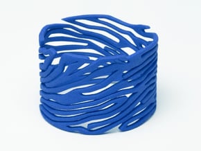 Bracelet Bluups ZEBRA in Blue Processed Versatile Plastic