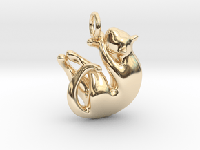 cat_003 in 14k Gold Plated Brass