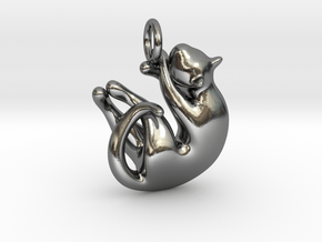 cat_003 in Polished Silver
