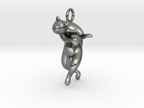 cat_008 in Polished Silver