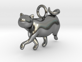 cat_009 in Polished Silver