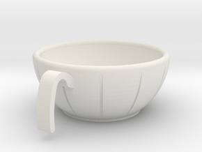 cup in White Natural Versatile Plastic