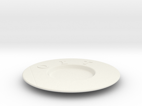 plate in White Natural Versatile Plastic