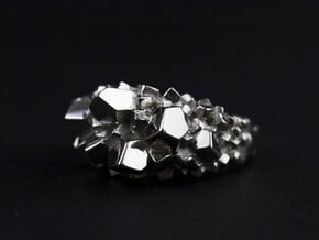 Crystal Ring size 7 in Platinum