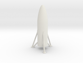 Starship Hopper Test Vehicle in 1:500  in White Natural Versatile Plastic
