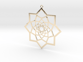 square_geometry in 14k Gold Plated Brass