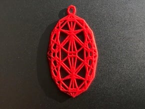 Ovalisk in Red Processed Versatile Plastic