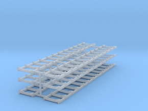 1/87th Set of Six conveyor racks in Tan Fine Detail Plastic