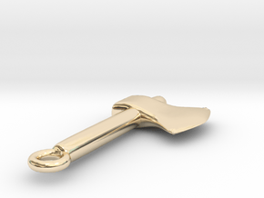 Axe_Mini in 14k Gold Plated Brass