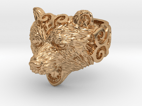 Bear Ring in Polished Bronze: 8 / 56.75