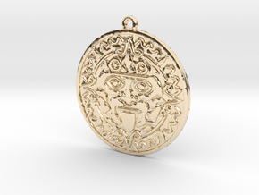 aztecpendant in 14k Gold Plated Brass