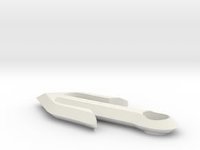 Narrow Omega Anchor in White Natural Versatile Plastic
