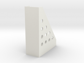 Mini Bookshelf in White Natural Versatile Plastic