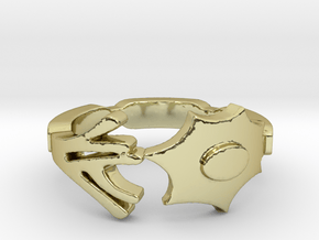 Neuron Ring in 18k Gold Plated Brass: 4 / 46.5