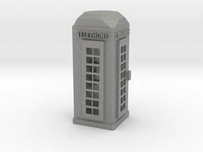 S Scale Telephone Booth in Gray PA12