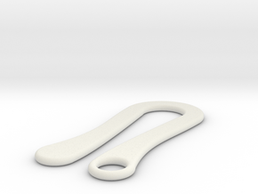 min omega key hook in White Natural Versatile Plastic