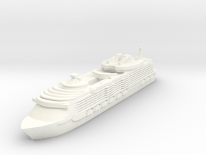 Miniature Harmony of the Seas Cruise Ship - 10cm in White Processed Versatile Plastic